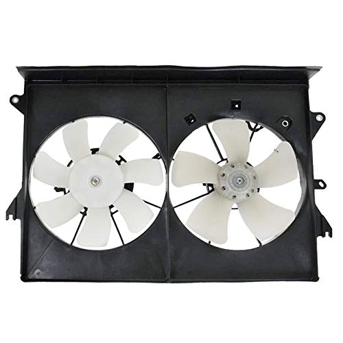 RAREELECTRICAL Replacement Cooling Fan Compatible with Scion Tc 2005-2006 - OEM Part Numbers 16361-22051, 1636122051, 16361-28081, 1636128081, 16363-23010, 1636323010, 16363-28210, 1636328210, 16711-28170, 1671128170 - Perfect for Engine Overheating Prevention & Summer Driving