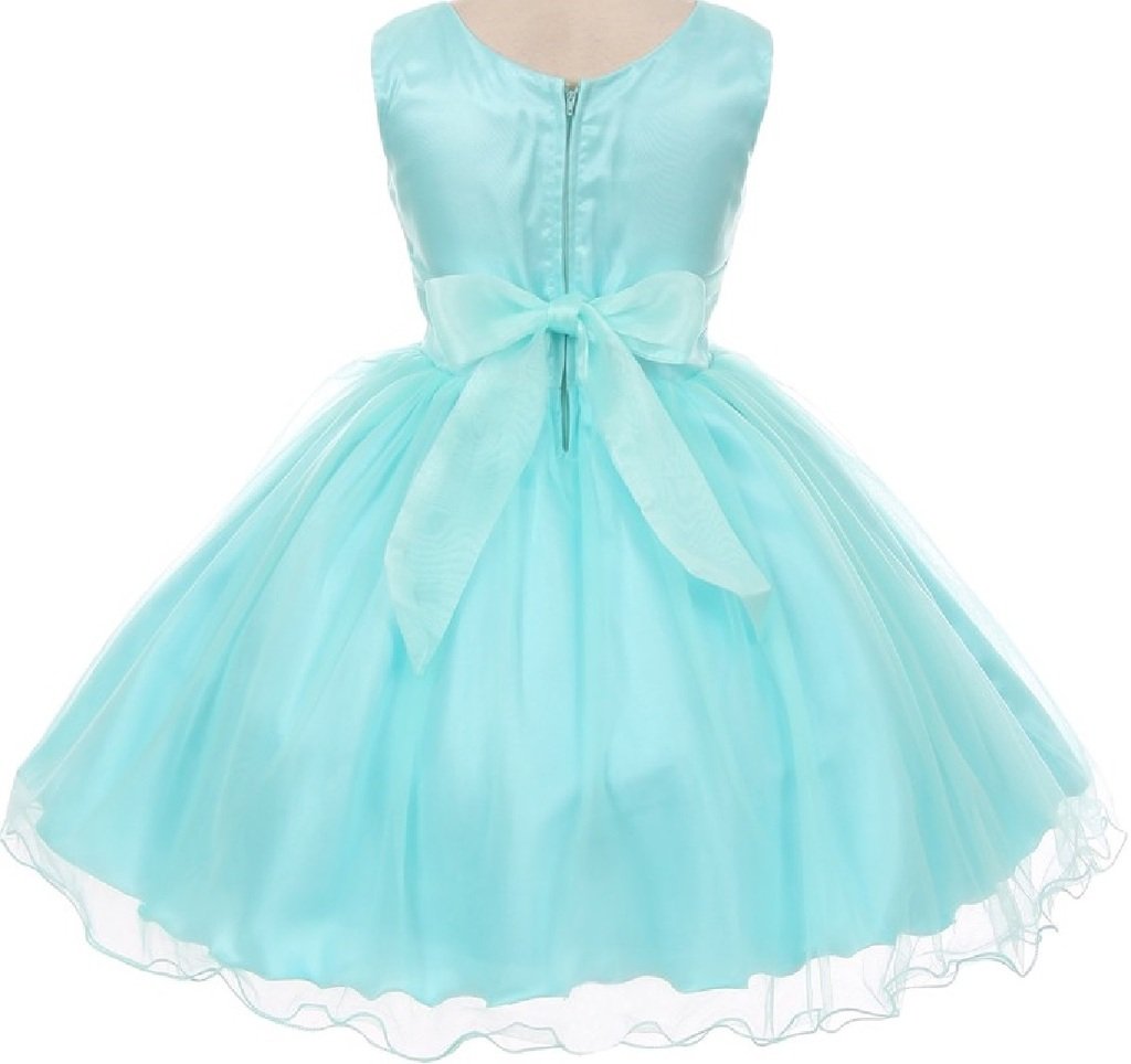 3D Embroidered Flower Girls Dresses for Special Occasions - Birthday Party, Easter, Flower Girl, Photo Shoot & Formal Events