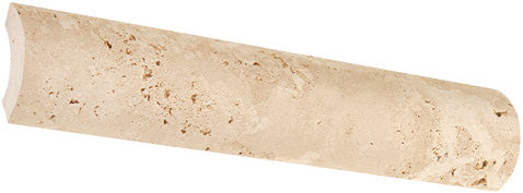 Ivory Travertine Quarter Round Trim - Natural Stone Tile Edging for Bathroom, Kitchen & Flooring - Perfect for Home Renovation & DIY Projects