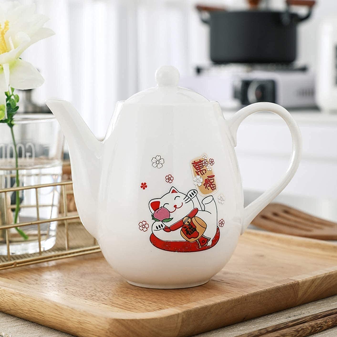 Premium Olive Oil Dispenser Bottle - 600ml Ceramic Cruet for Oil, Vinegar & Soy Sauce - Elegant Floral Design Tabletop Dispenser - Perfect for Kitchen, Dining Table & Gourmet Cooking