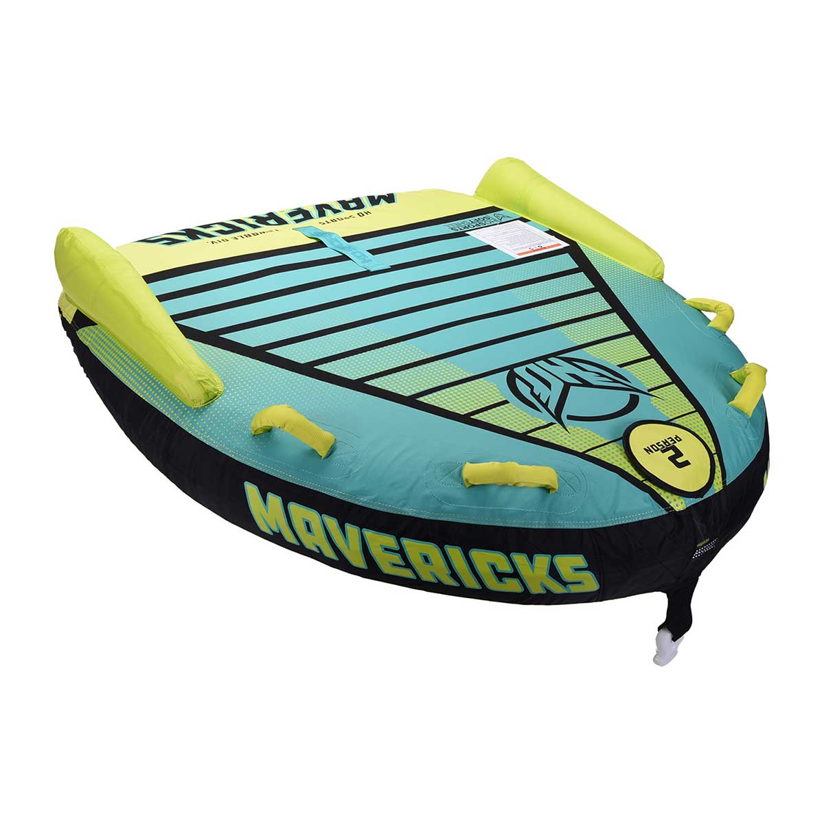 HO Mavericks 2-Person Towable Tube for Boating & Water Sports - High-Speed Inflatable Ride for Lakes & Beaches