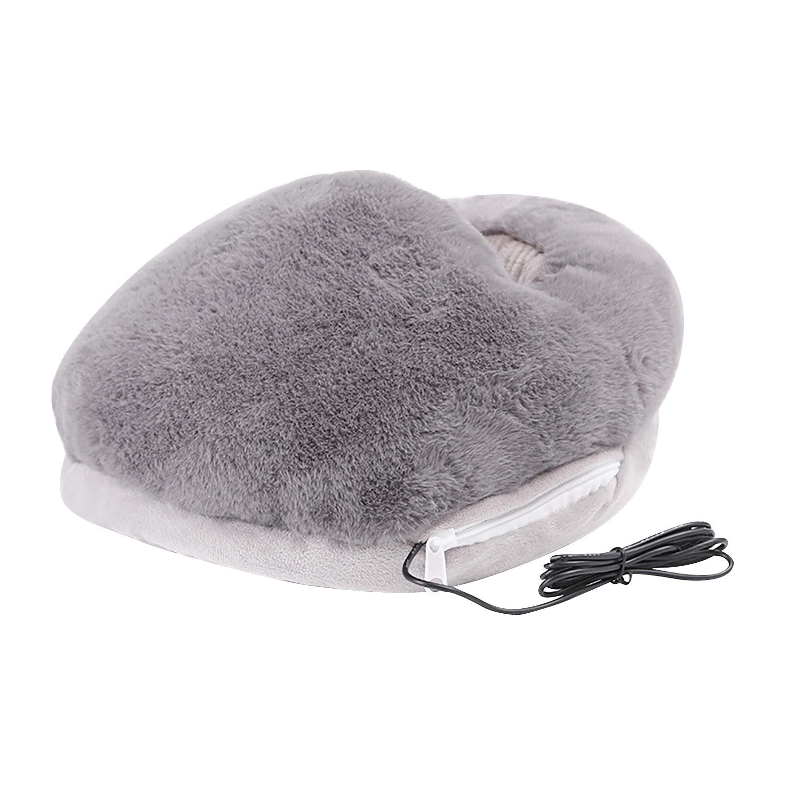Electric Heated Foot Warmer - Fast Heating Portable Feet Warmer with Ultra Soft Flannel Fleece - Perfect for Home, Office & Winter Use - Ideal for Cold Feet Relief & Relaxation