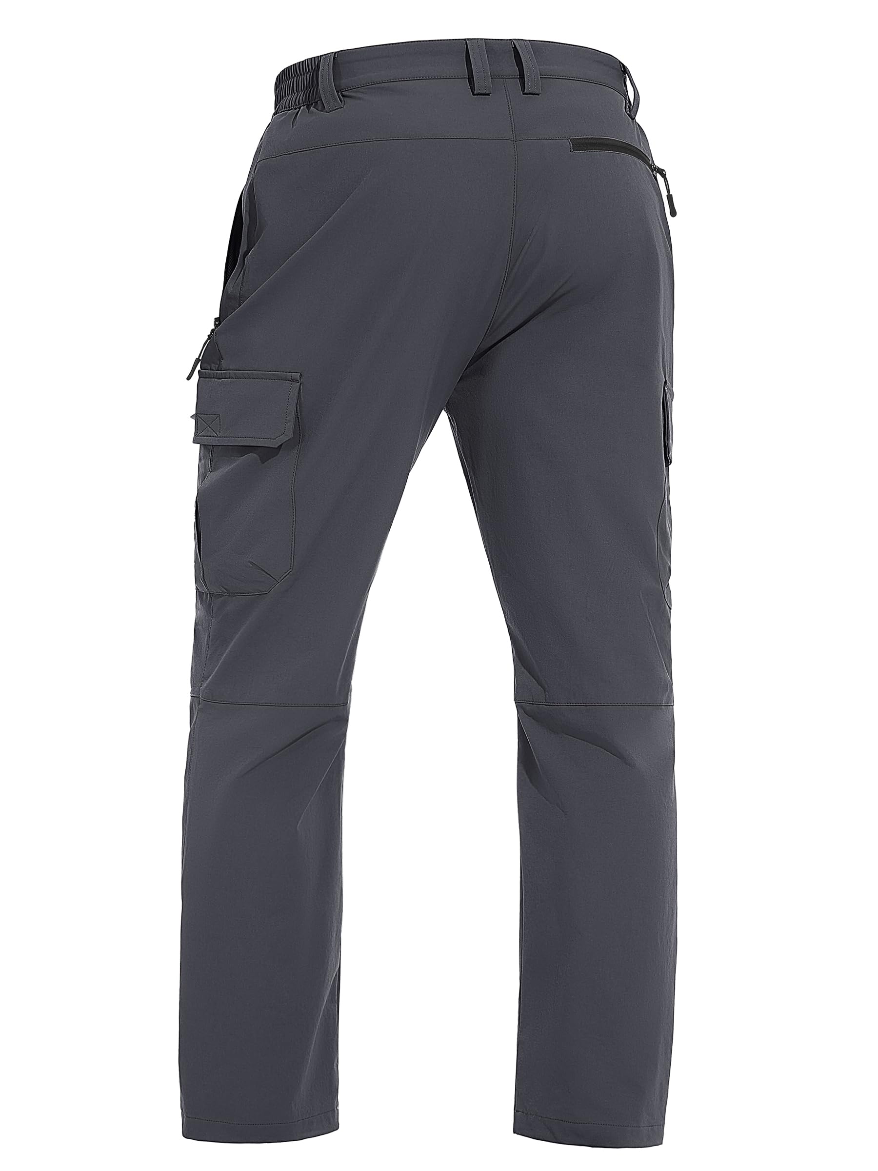 TACVASEN Men's Cargo Pants - 5 Pocket Water Resistant Lightweight Quick-Dry Ripstop Stretch Pants for Hiking, Work, Travel & Outdoor Adventures | Perfect for Camping, Climbing and Daily Wear