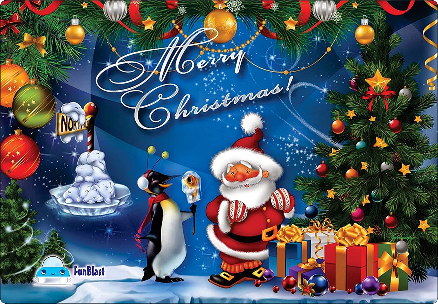 FunBlast Christmas Jigsaw Puzzle for Kids Ages 5+ | 30X22 cm Educational Puzzle Game | Holiday Gifts, Birthday Presents & Family Game Night Activity | Perfect for Indoor Play & Cognitive Development