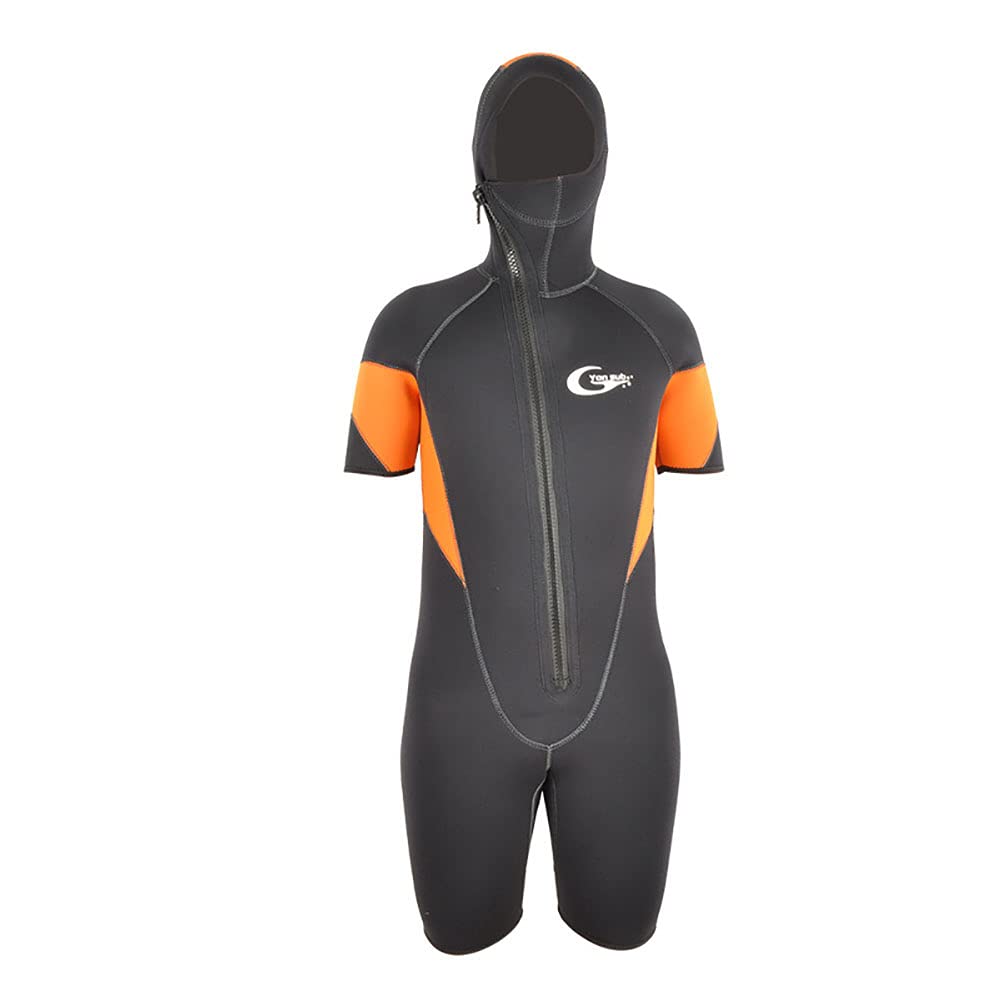 5mm Neoprene Shorty Wetsuit for Men & Women - One Piece Swimsuit for Surfing, Swimming, Scuba Diving & Water Sports | Perfect for Beach Activities, Snorkeling & Cold Water Protection