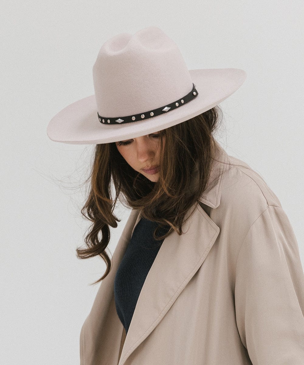 Ezra Western Cowboy Hat for Men & Women - Stylish Felt Cowboy Hat with Wide Brim - Perfect for Rodeo, Country Music Festivals & Outdoor Adventures
