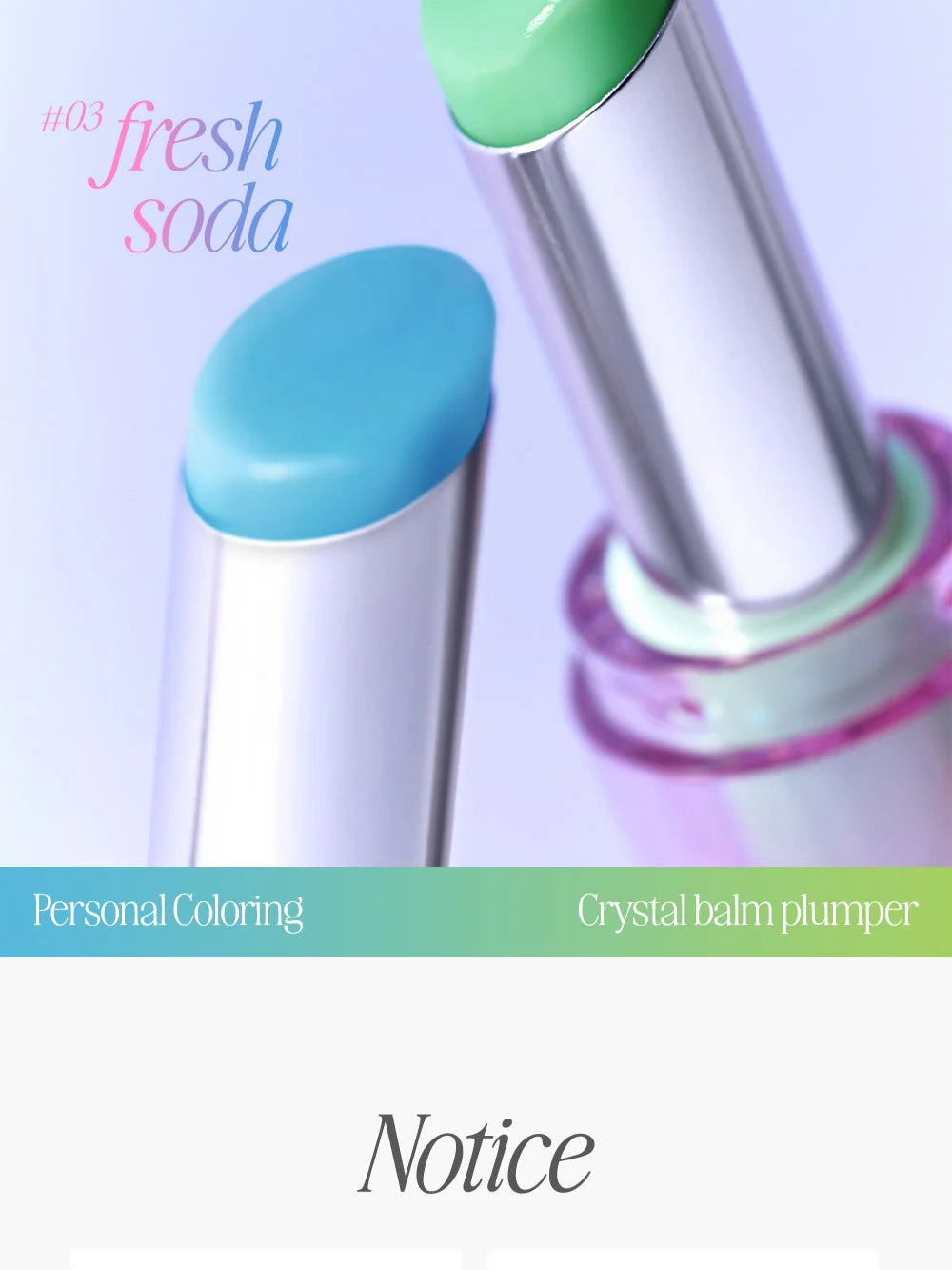 CLIO Crystal Balm Plumper 3.3g - Hydrating Lip Gloss with Plumping Effect, Vegan & Cruelty-Free - Perfect for Daily Moisture & Night Care