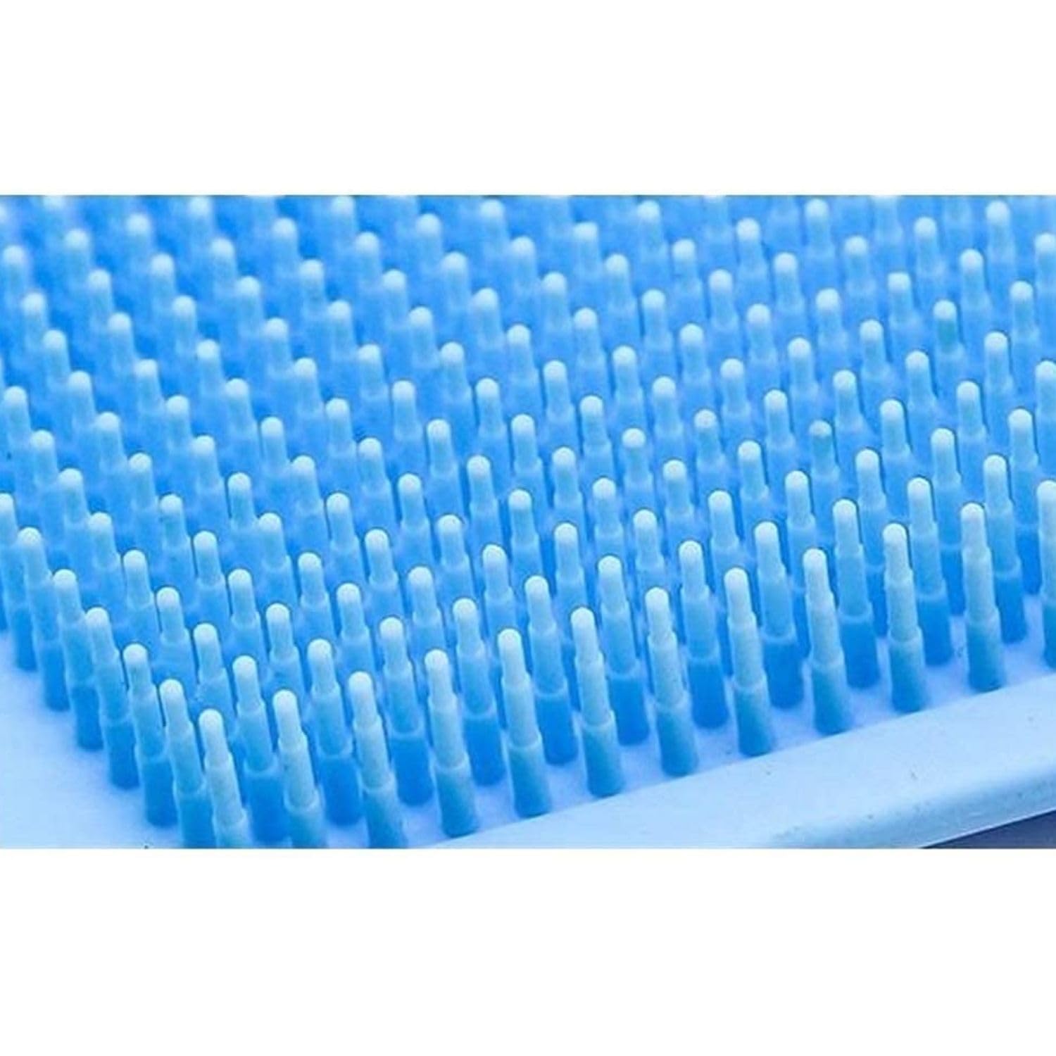 SVADISTHA Silicone Body Scrubber - Double-Sided Exfoliating Brush for Deep Cleaning & Massage - Shower & Bath Use (Blue)