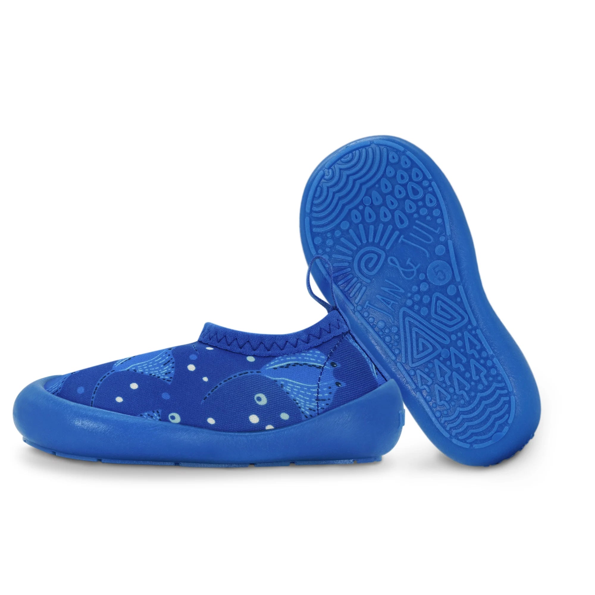 Jan & Jul Manta Ray Toddler Water Shoes - Quick-Dry Aqua Socks for Beach, Pool & Outdoor Play | UV Protection & Non-Slip Sole