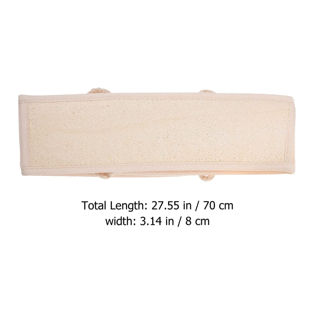2-Pack Exfoliating Loofah Bath Towels for Back Scrubbing - Soft Shower Towel with Loofah for Deep Cleansing & Skin Exfoliation - Perfect for Spa, Shower & Body Care Routine