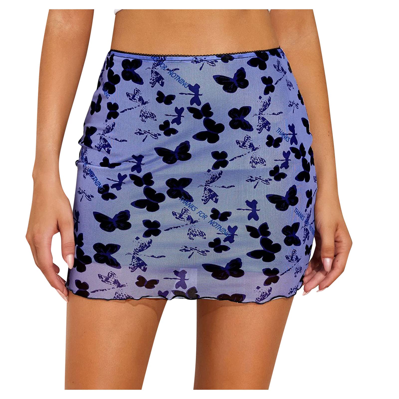 FitOOTLY High Waist Wrap Skirt for Women - Sexy Slim Fit Printed Skirt with Butt Lifting Design | Perfect for Casual Wear, Date Nights & Party Outfits