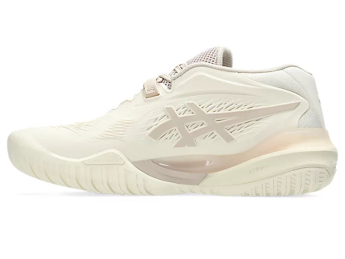 ASICS Women's Gel Resolution X Tennis Shoes - Cream/Mineral Beige | Lightweight Performance Court Sneakers for Women | Perfect for Tennis Matches & Casual Wear