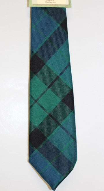 MacKay Ancient Tartan Tie - Premium Wool Necktie by House of Edgar Weavers - Perfect for Weddings, Scottish Events & Formal Occasions