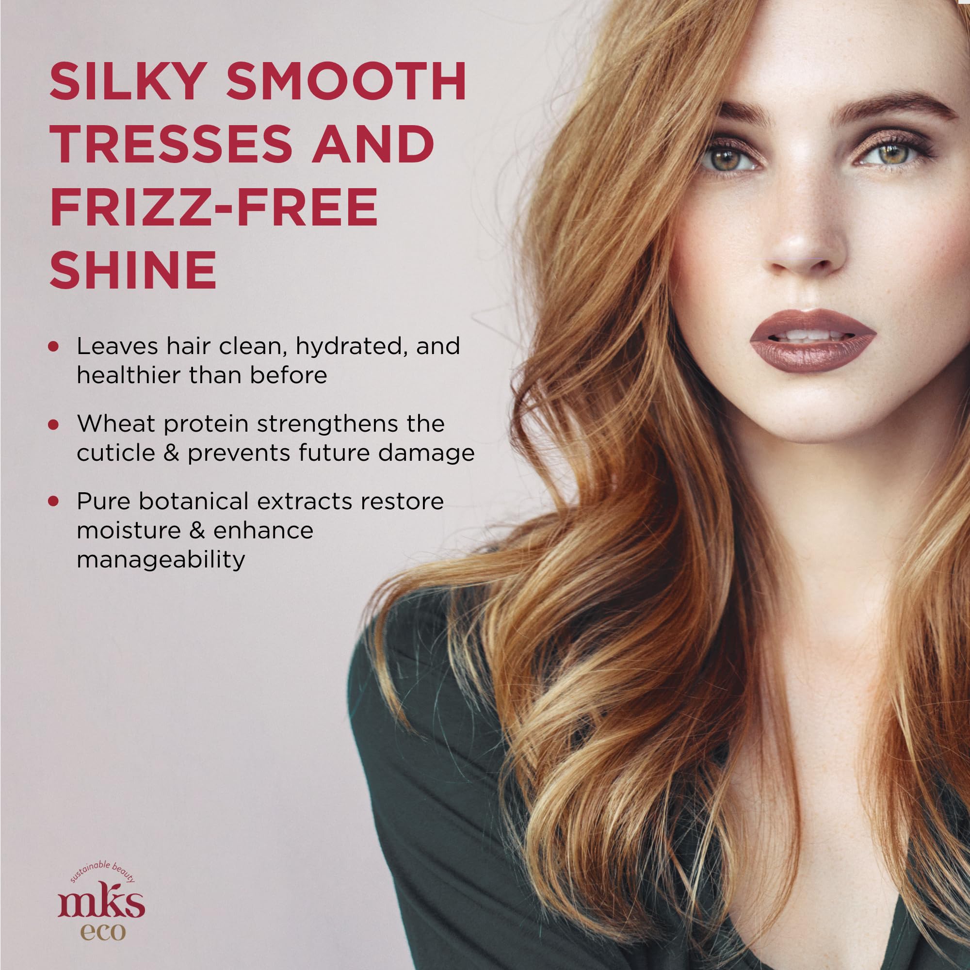 MKS Eco Nourish Shampoo & Hydrate Conditioner Set with Moroccan Argan Oil & Hemp Seed (10 fl oz Each) - Vegan, Cruelty-Free Hair Care for Dry, Damaged Hair - Perfect for Daily Use & Salon-Quality Results at Home