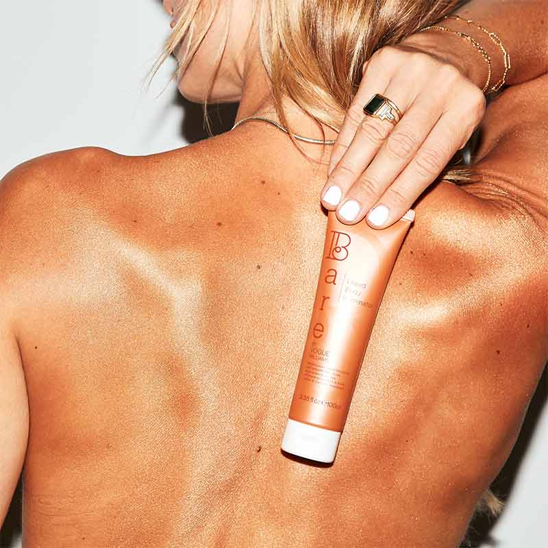 Bare by Vogue Liquid Body Illuminator - Shimmering Highlighter for Face & Body - Perfect for Parties, Weddings & Beach Glow