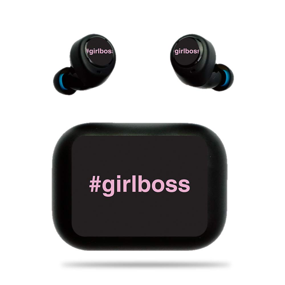 MightySkins Protective Vinyl Skin Cover for Amazon Echo Buds | Girl Boss Design | Durable & Customizable Decal Wrap | Easy to Apply & Remove | Made in USA | Perfect for Work, Travel & Daily Use