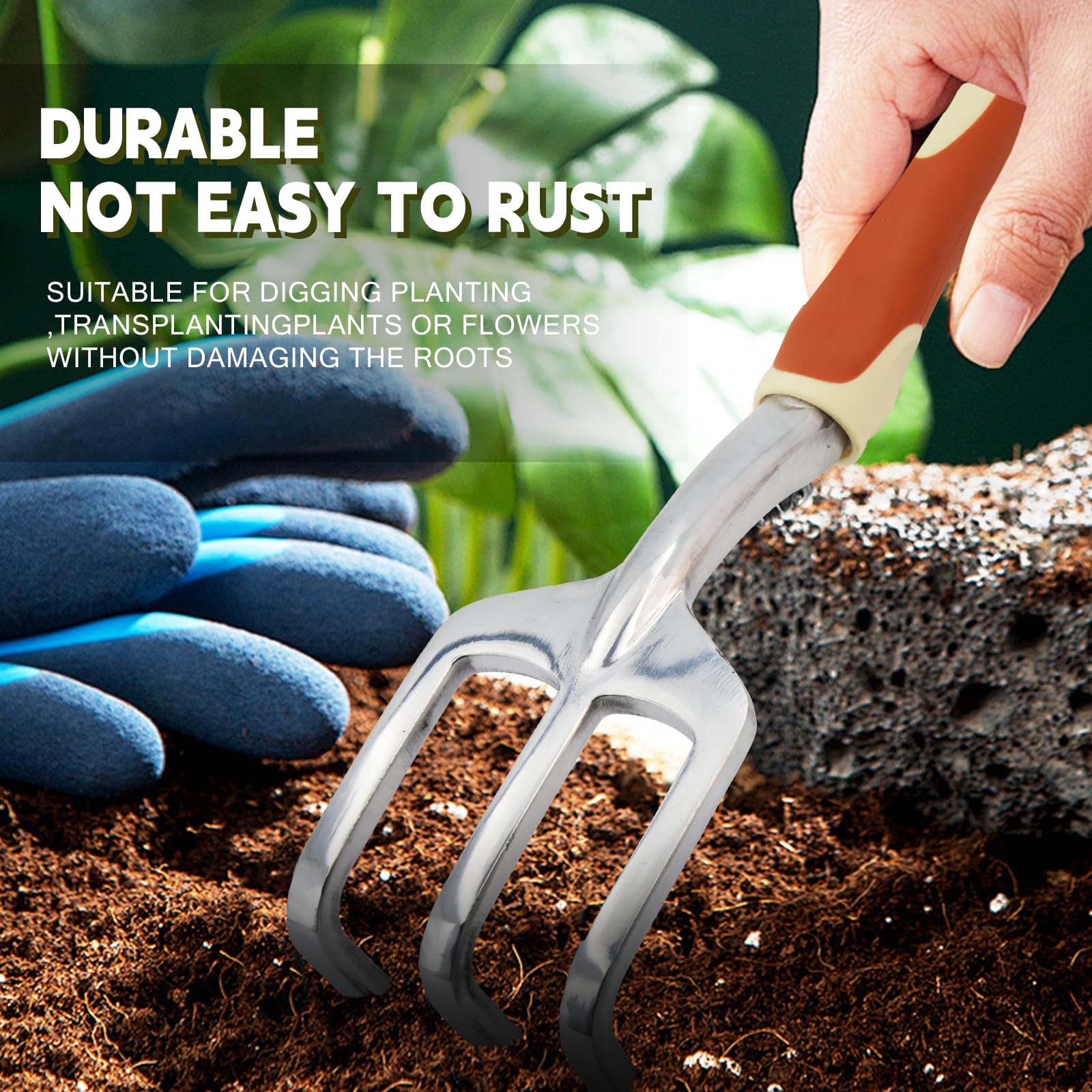 Premium Aluminum Alloy Gardening Tools Set - Durable, Sturdy & Non-Slip for Home & Outdoor Use - Perfect for Parent-Child Gardening Activities, Women's Outdoor Gifts & Garden Enthusiasts - Ideal for Backyard Planting, Landscaping & DIY Projects