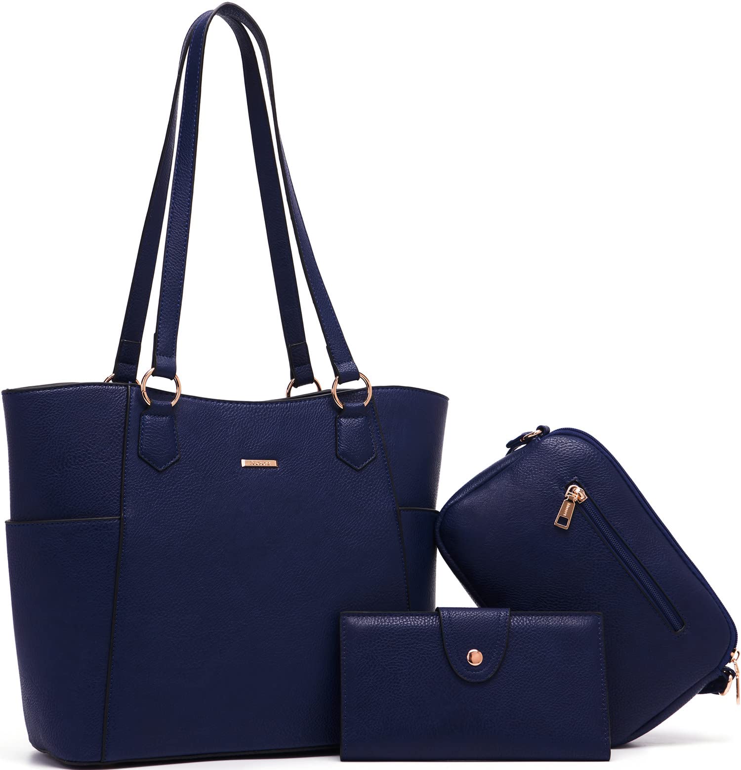 Women's Tote Handbag Set - Large Shoulder & Crossbody Purse for Work & Travel