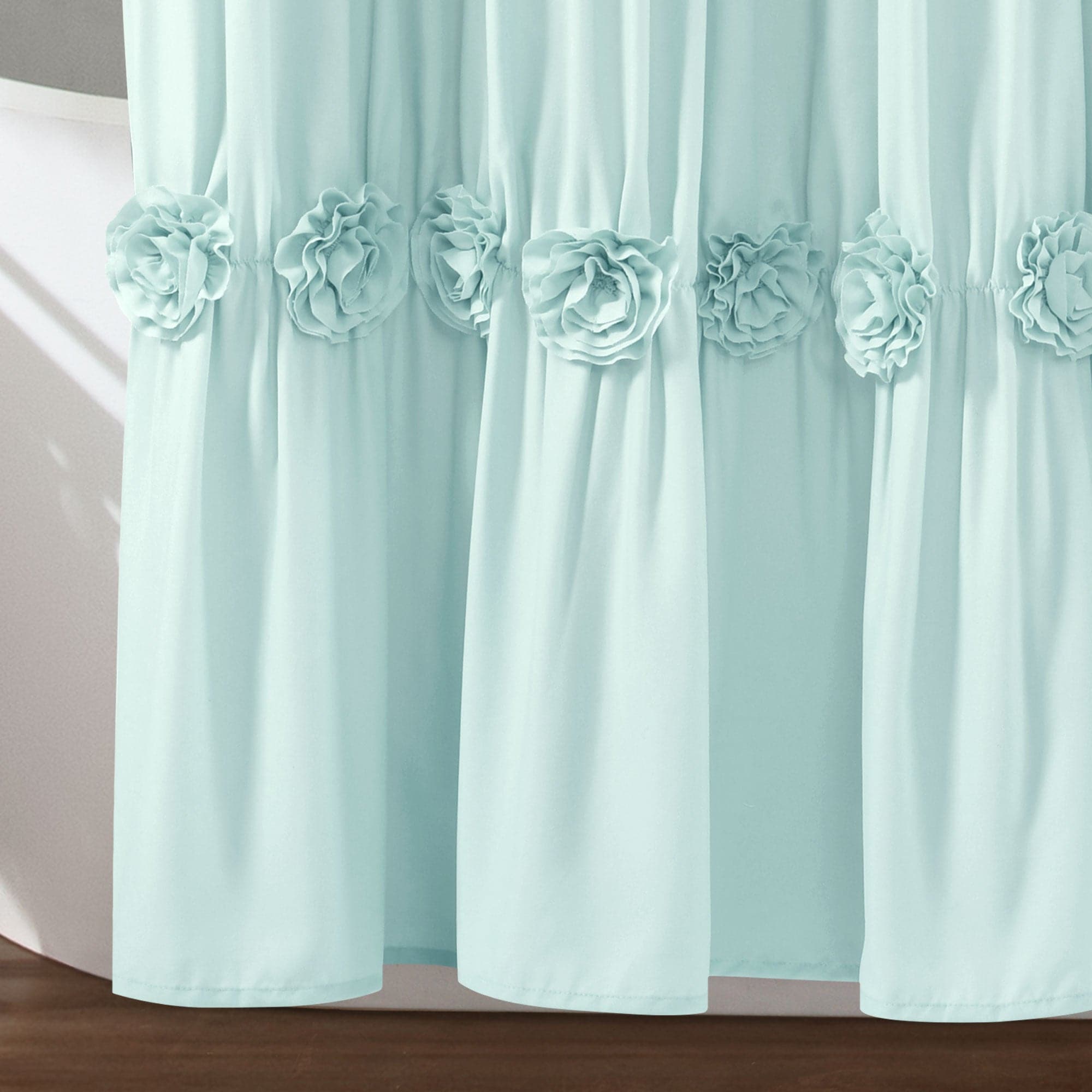 Darla Shower Curtain - Waterproof Bathroom Decor with Hooks, 72x72 Inches - Perfect for Bathroom, Spa, and Hotel Use