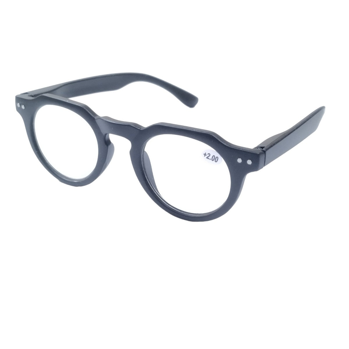 Round Hexa Full Frame Reading Glasses - Blue Light Blocking Computer Glasses for Men & Women - Perfect for Office Work, Reading, and Screen Time