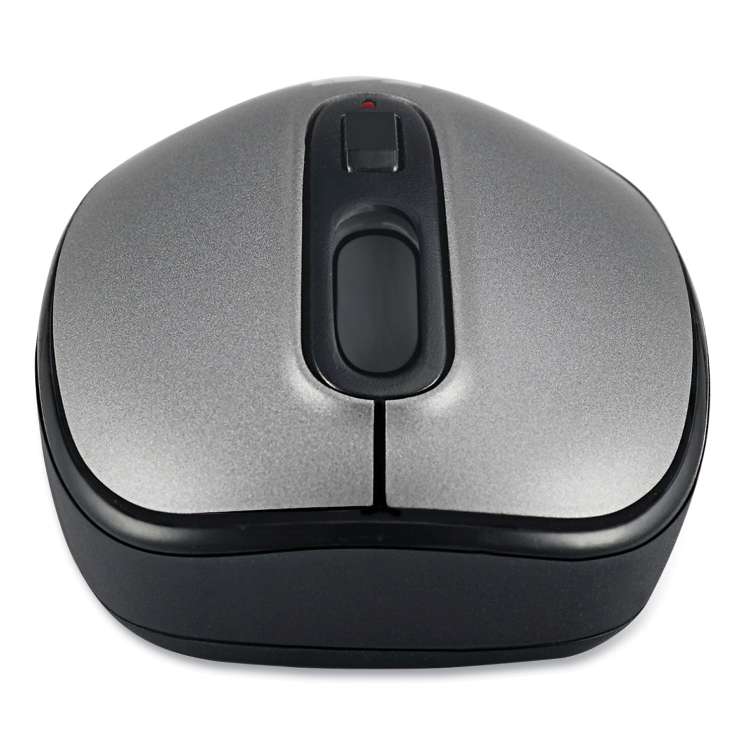 Adesso Imouse A10 Antimicrobial Wireless Mouse - 2.4Ghz, 30ft Range, Ambidextrous Design (Black/Silver) | Perfect for Office, Gaming & Home Use