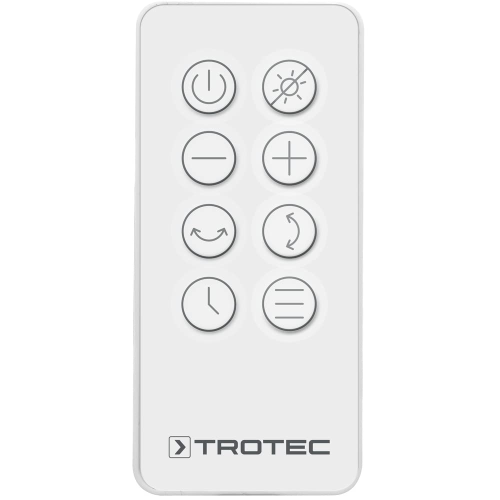 TROTEC 360° Turbo Fan TVE 100 | 26W Power, 32 Speed Levels | Timer Function, Infrared Remote Control - Perfect for Home, Office, and Outdoor Cooling
