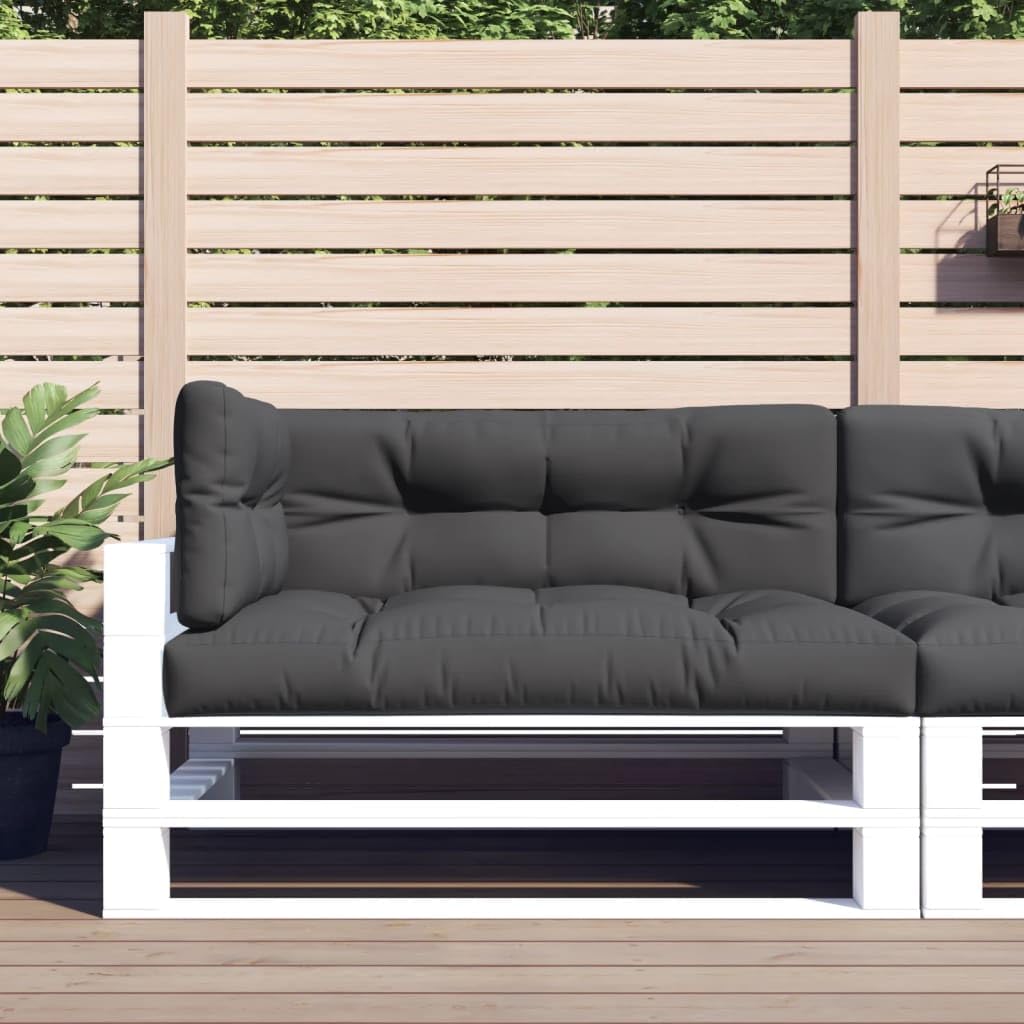 vidaXL 3-Piece Water Repellent Outdoor Chair Cushion Set - Durable Patio Furniture Seat Cushions for Garden, Deck & Poolside (Anthracite Fabric) | Perfect for Lounging, Entertaining & Outdoor Relaxation