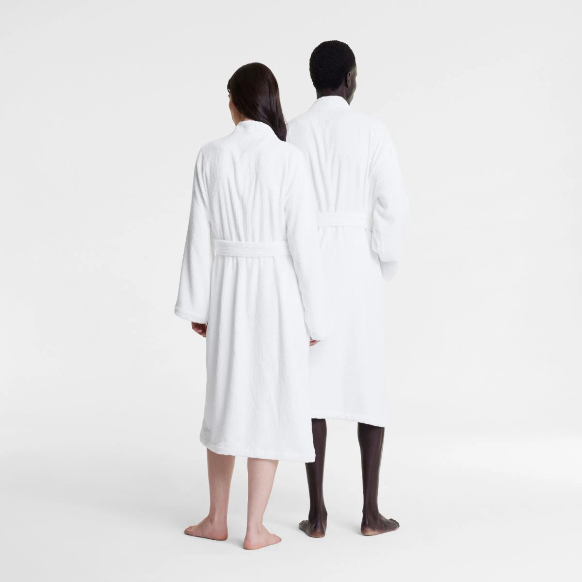 Sheridan White Bath Robe - Soft & Luxurious Cotton Terry Cloak for Spa, Hotel & Home Relaxation