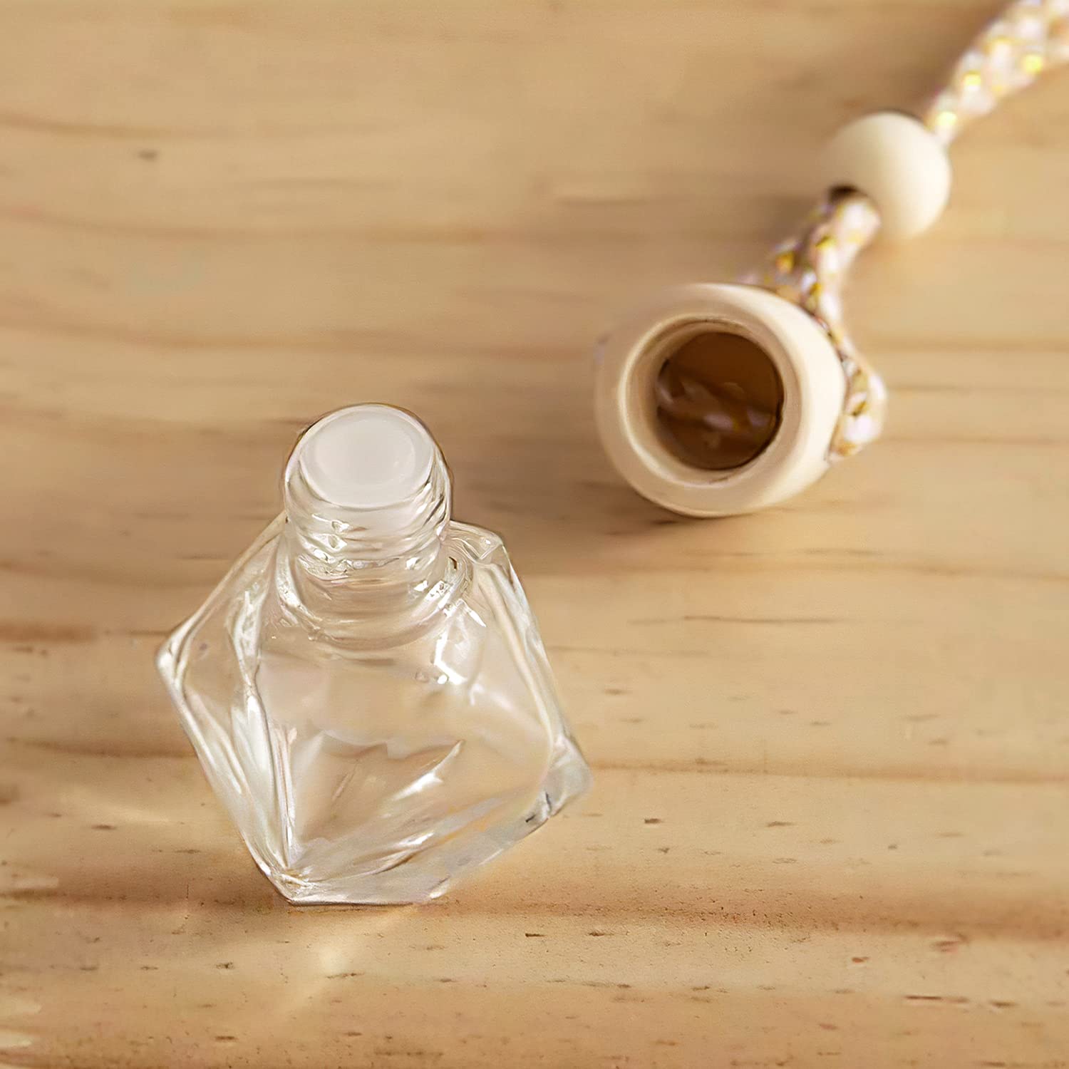 12 Pcs Car Air Freshener Perfume Bottles - Aromatherapy Essential Oil Diffuser Hanging Pendants for Auto Decor & Fragrance - Perfect for Cars, Offices, and Home Use