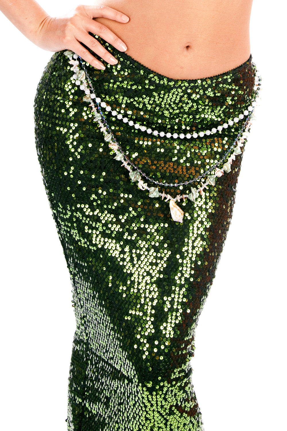 Sparkly Mermaid Sequin Skirt for Women - Glamorous High Waist Party Skirt for Dancers, Performers & Costumes | Perfect for Halloween, Cosplay & Festive Events