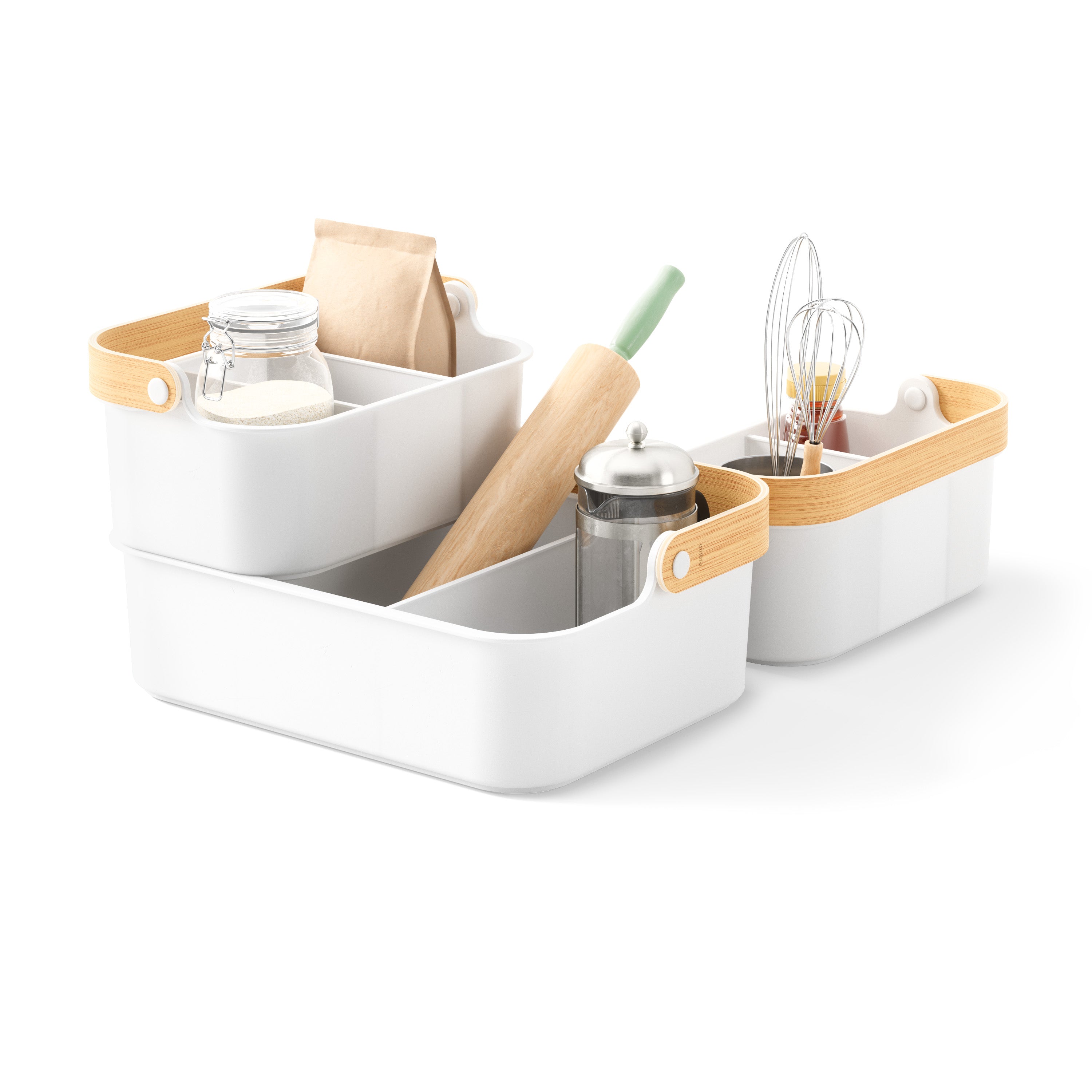 Bellwood Storage Bin Bundle - 3-Pack Collapsible Fabric Bins for Home Organization, Closet, Nursery & Office Storage - Foldable & Space-Saving Storage Solution