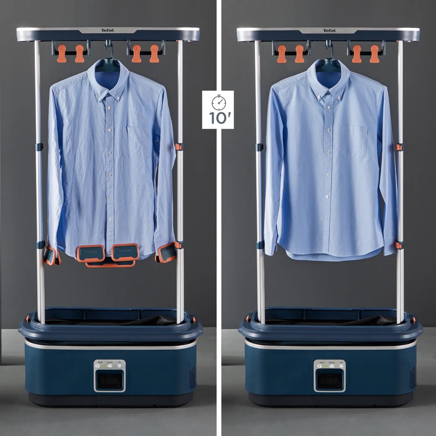 Tefal Care For You First Automatic Garment Steamer YT2040 - Portable Clothes Steamer for Wrinkle Removal, Travel & Home Use - Perfect for Suits, Dresses & Delicate Fabrics