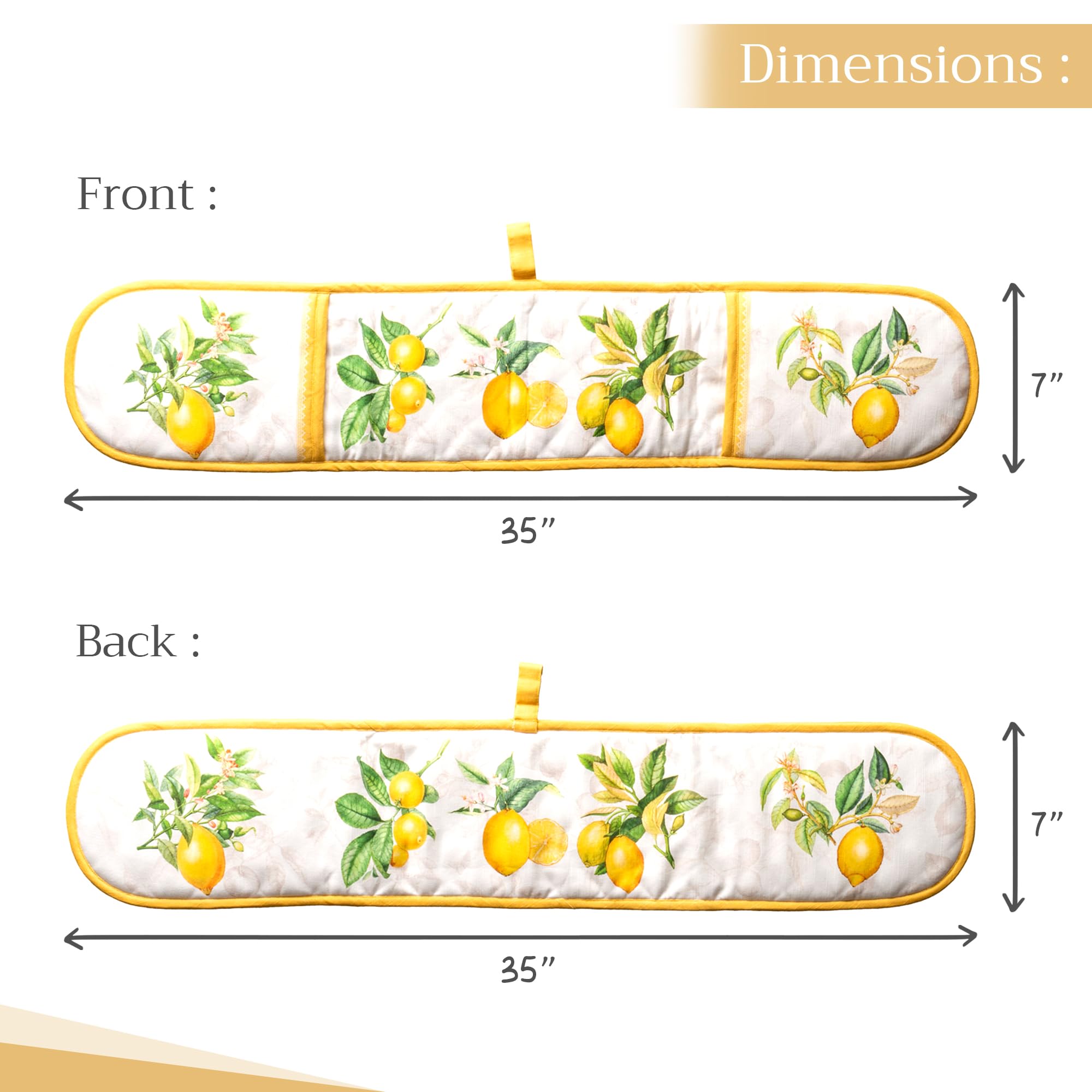 Premium Double Oven Mitts Set - 100% Cotton 7