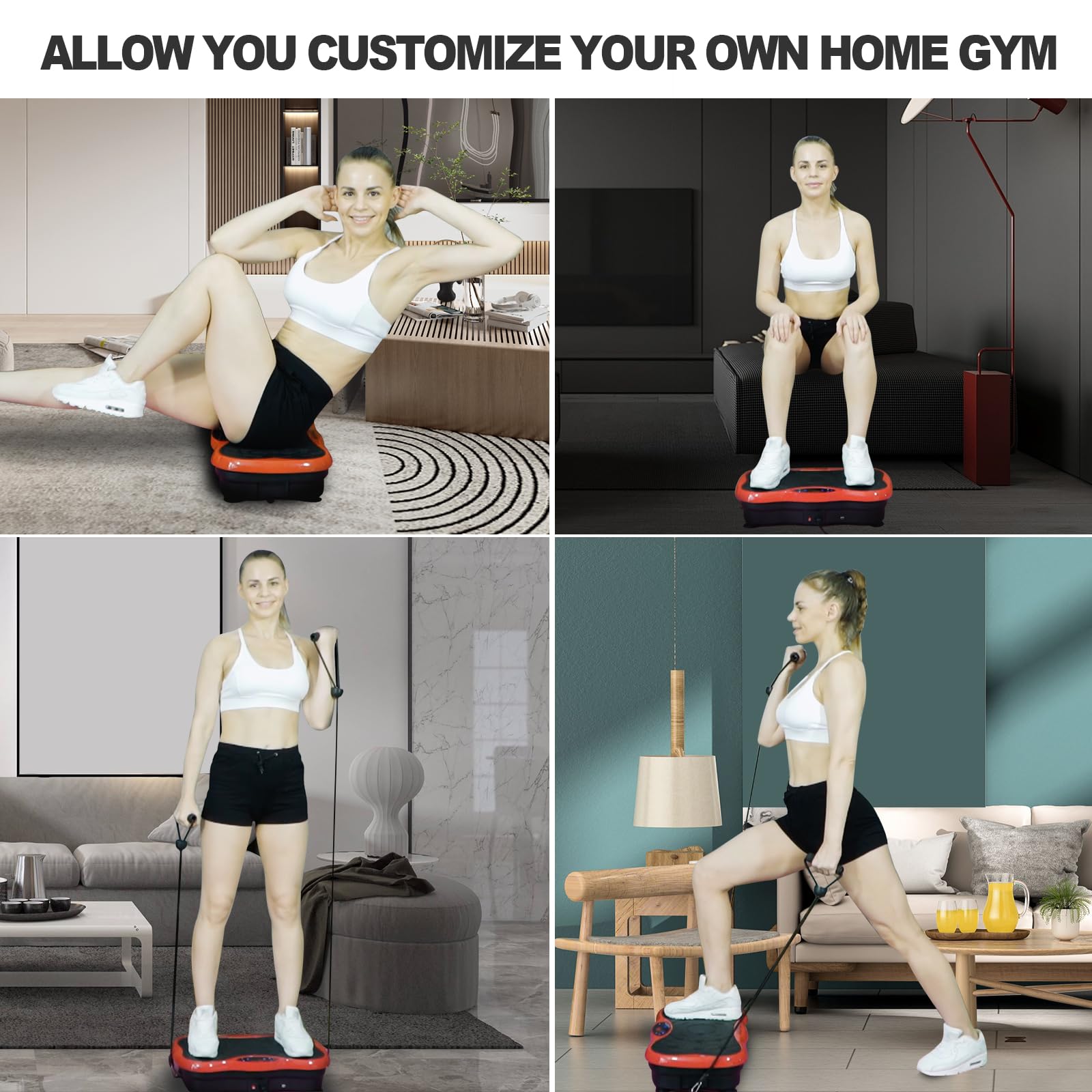 COSTWELL Whole Body Vibration Exercise Machine - Home Gym Fitness Platform for Weight Loss & Toning | Ideal for Home Workouts, Muscle Recovery & Senior Fitness