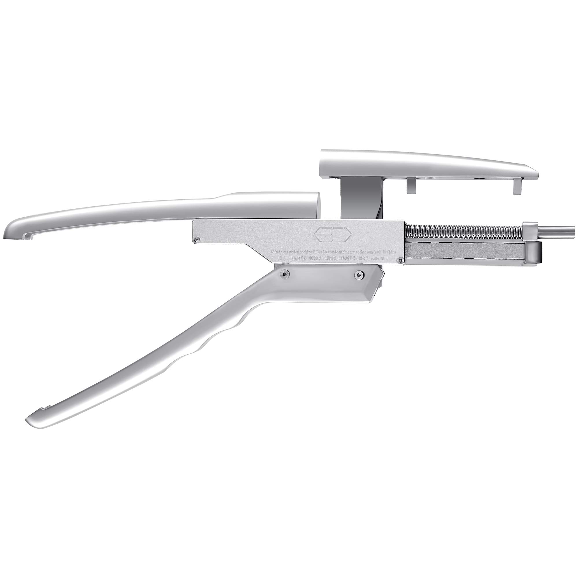 6D Hair Extensions Machine Kit - 2nd Gen No-Trace Human Hair Extension Tool (Silver) | Professional Salon-Grade Hair Extension Applicator for Seamless Blending & Volume Boost | Perfect for Weddings, Parties & Daily Styling