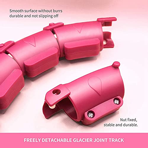 Professional Weighted Smart Hula Hoop - Adjustable Non-Drop Detachable Exercise Hoop for Core Workout & Waist Massage | Home Fitness, Dance Training, Weight Loss & Stress Relief