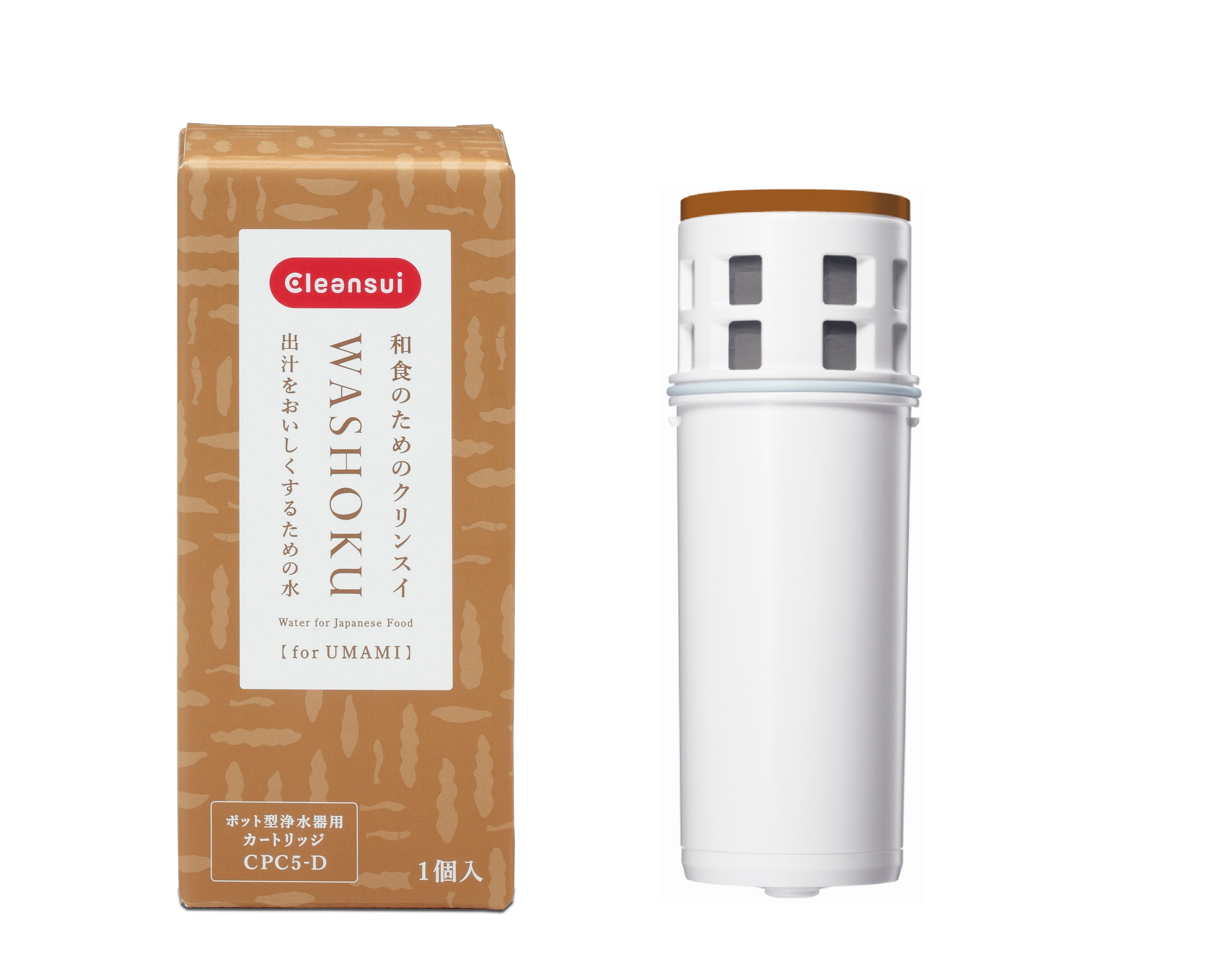 Cleansui CPC5 D Cleansui WASHOKU Japanese Water Filter Pitcher Replacement Cartridge - Pure Water for Cooking, Tea & Healthy Drinking