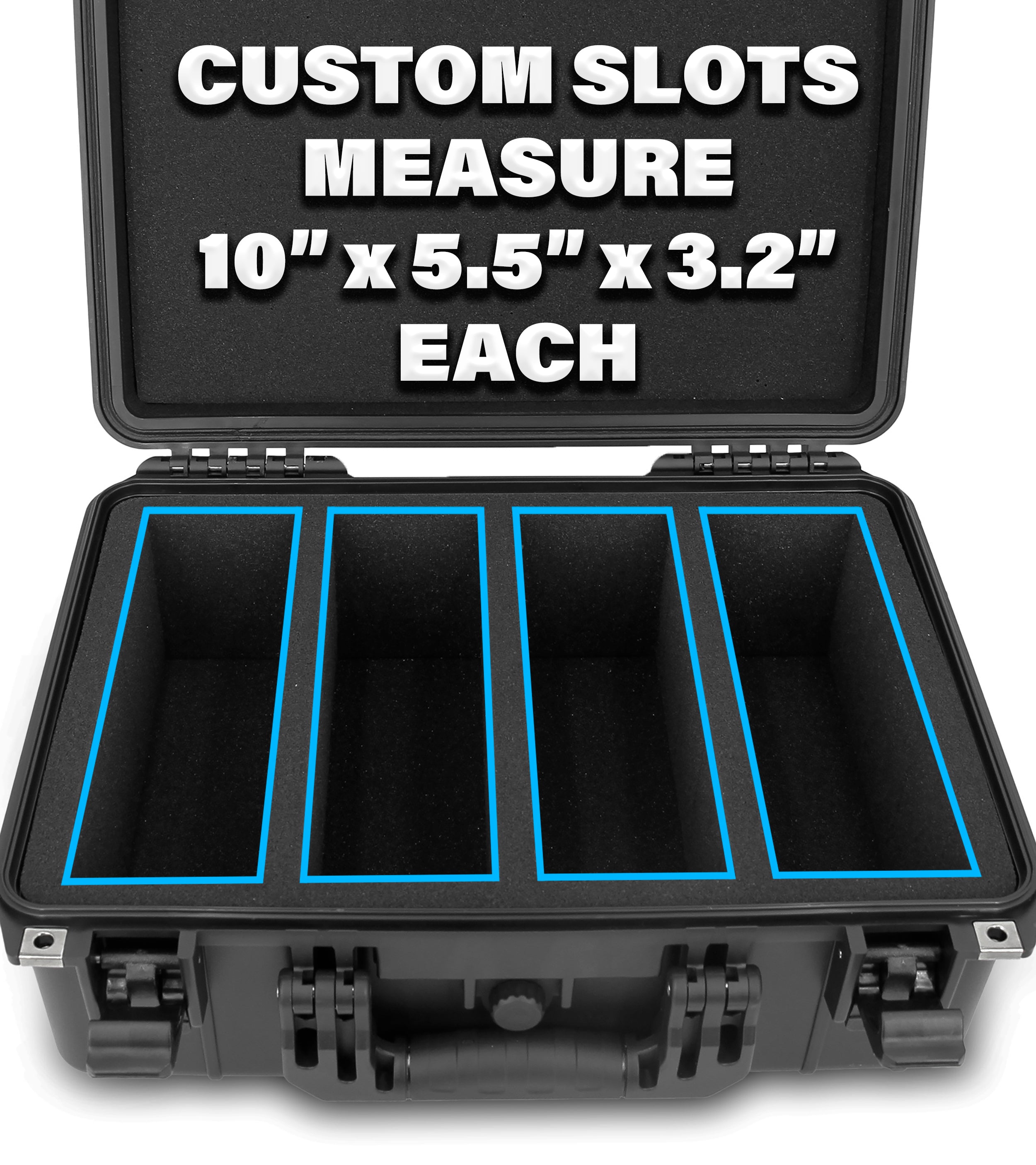 CASEMATIX Graded Card Case - Waterproof Storage Box for 120+ BGS PSA FGS Graded Sports Trading Cards | Perfect for Collectors, Display & Protection of Valuable Trading Card Collections