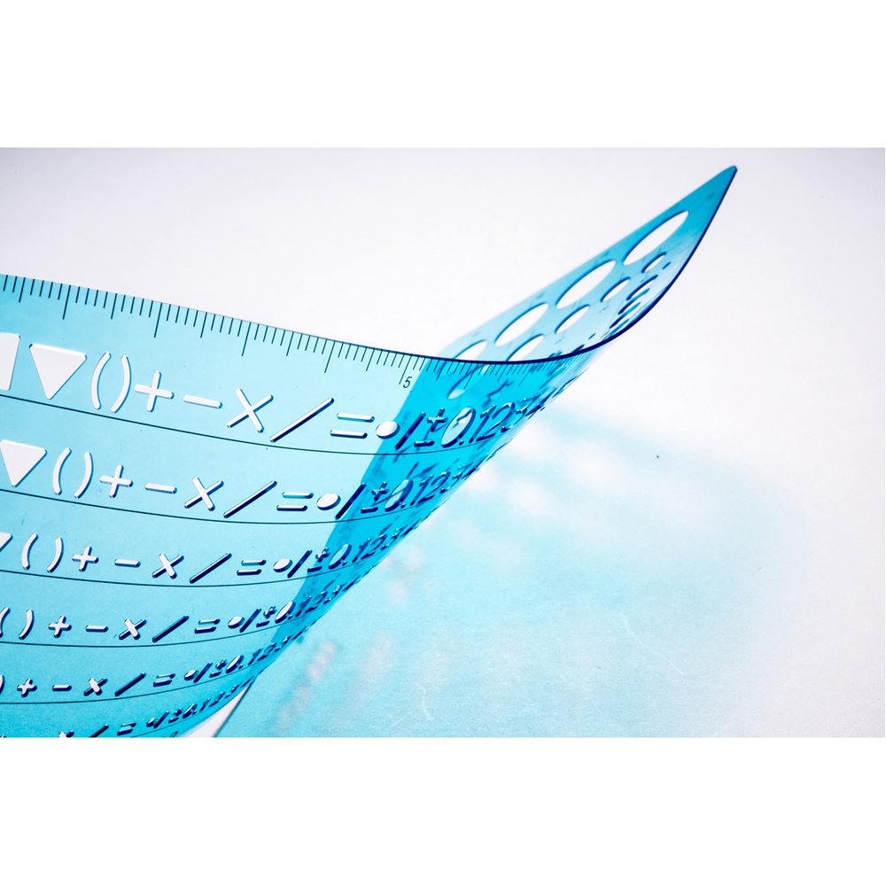 STAEDTLER 982 15-2 Template Number Ruler 0.5mm for Mechanical Pencils - Precision Drafting Tool for Architects & Engineers - Perfect for Technical Drawings and School Projects