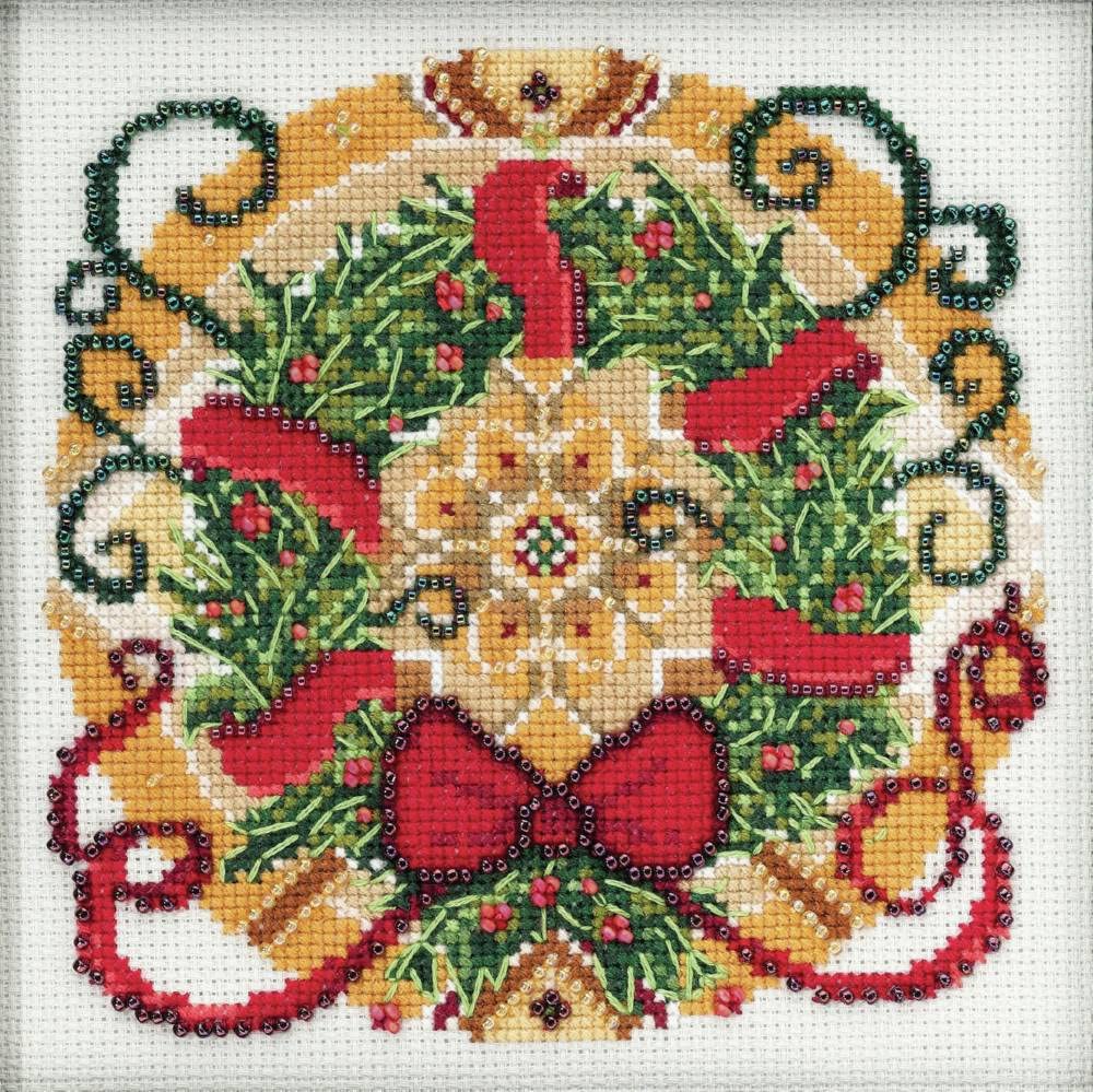 Mill Hill Counted Cross Stitch Winter Man Kit - Multi-Color Embroidery Kit for Beginners & Experts - Perfect for Holiday Decor, DIY Gifts & Home Crafting Projects