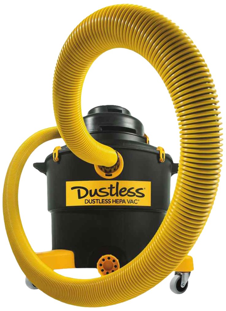 Dustless Technologies D1606 True HEPA Shop Vacuum - Wet/Dry Commercial Vacuum Cleaner for Contractors & Professionals | Home & Workshop Use