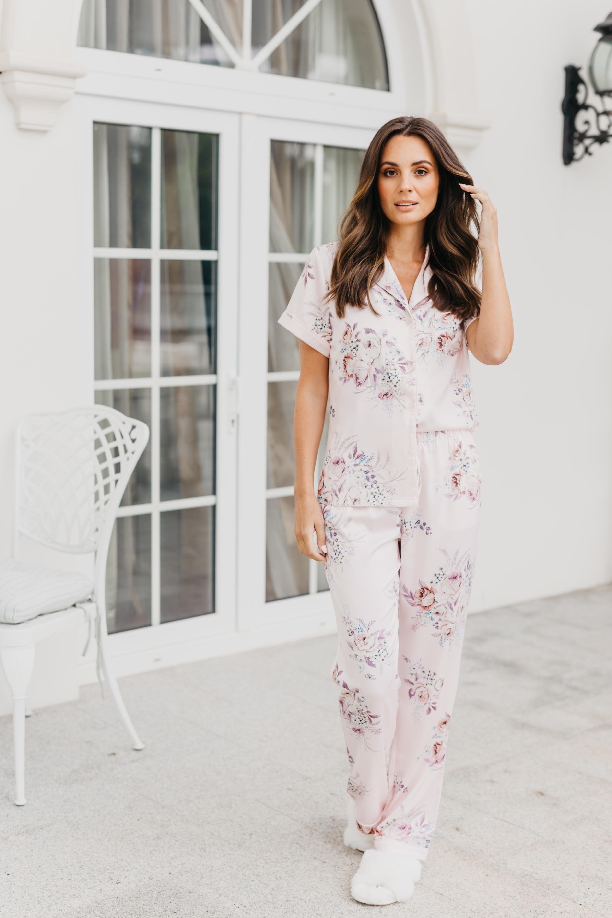 Gabriella Rose Mist Pajama Set for Women - Soft & Comfortable Sleepwear - Perfect for Nighttime Relaxation & Lounging