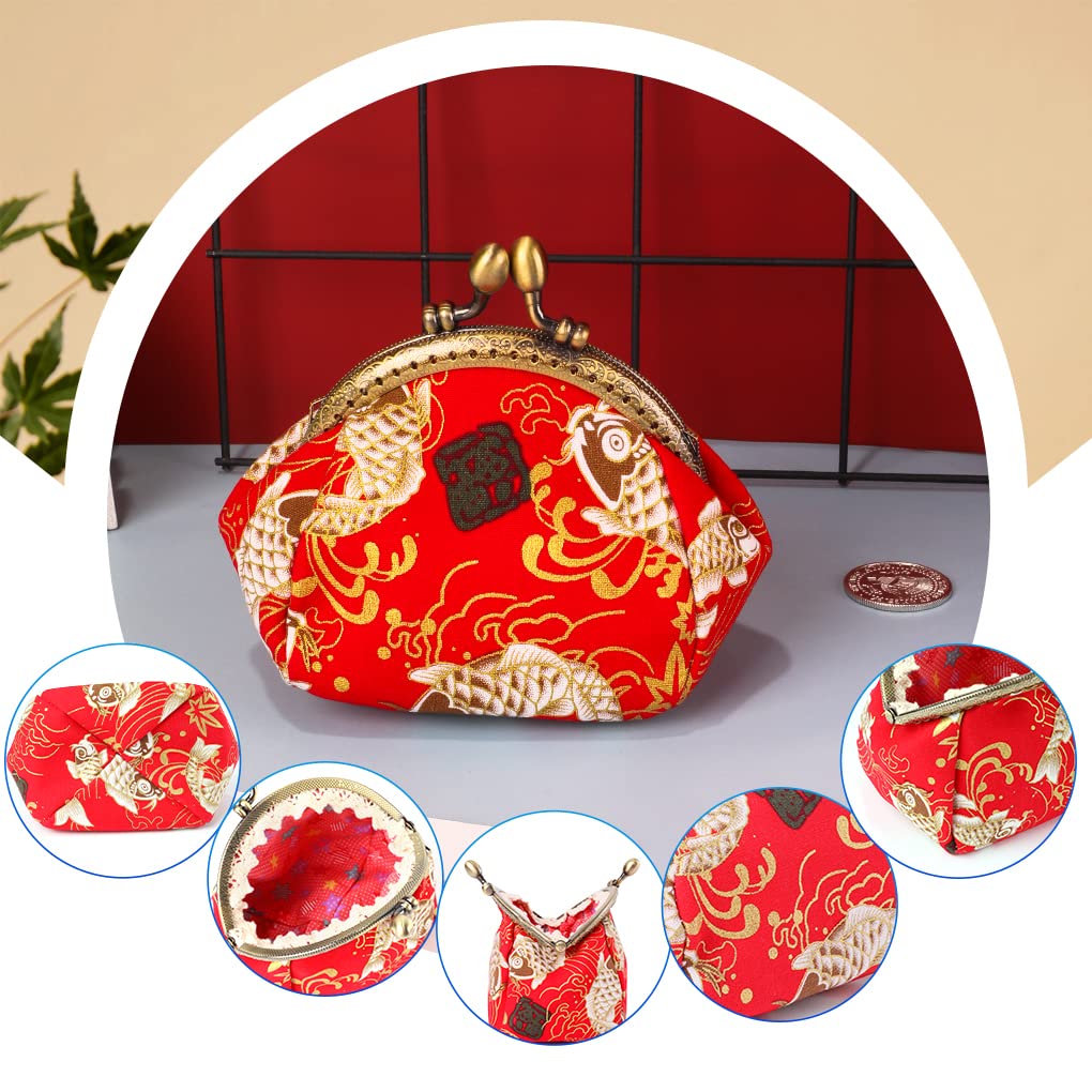 Vintage Oyachic Carp Coin Purse - Small Lucky Wallet for Women, Bulk Change Pouch & Clutch Bag - Perfect for Gifts, Travel, and Everyday Use