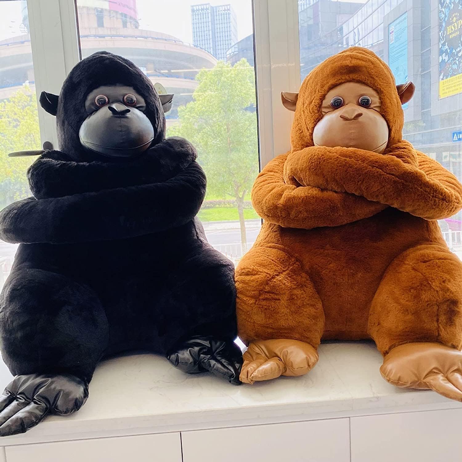 Soft Plush Giant Gorilla Stuffed Animal - Huggable Gorilla Pillow, Super Cuddly Plush Doll Toy for Kids & Adults | Perfect for Gifts, Nursery Decor, and Cozy Cuddling