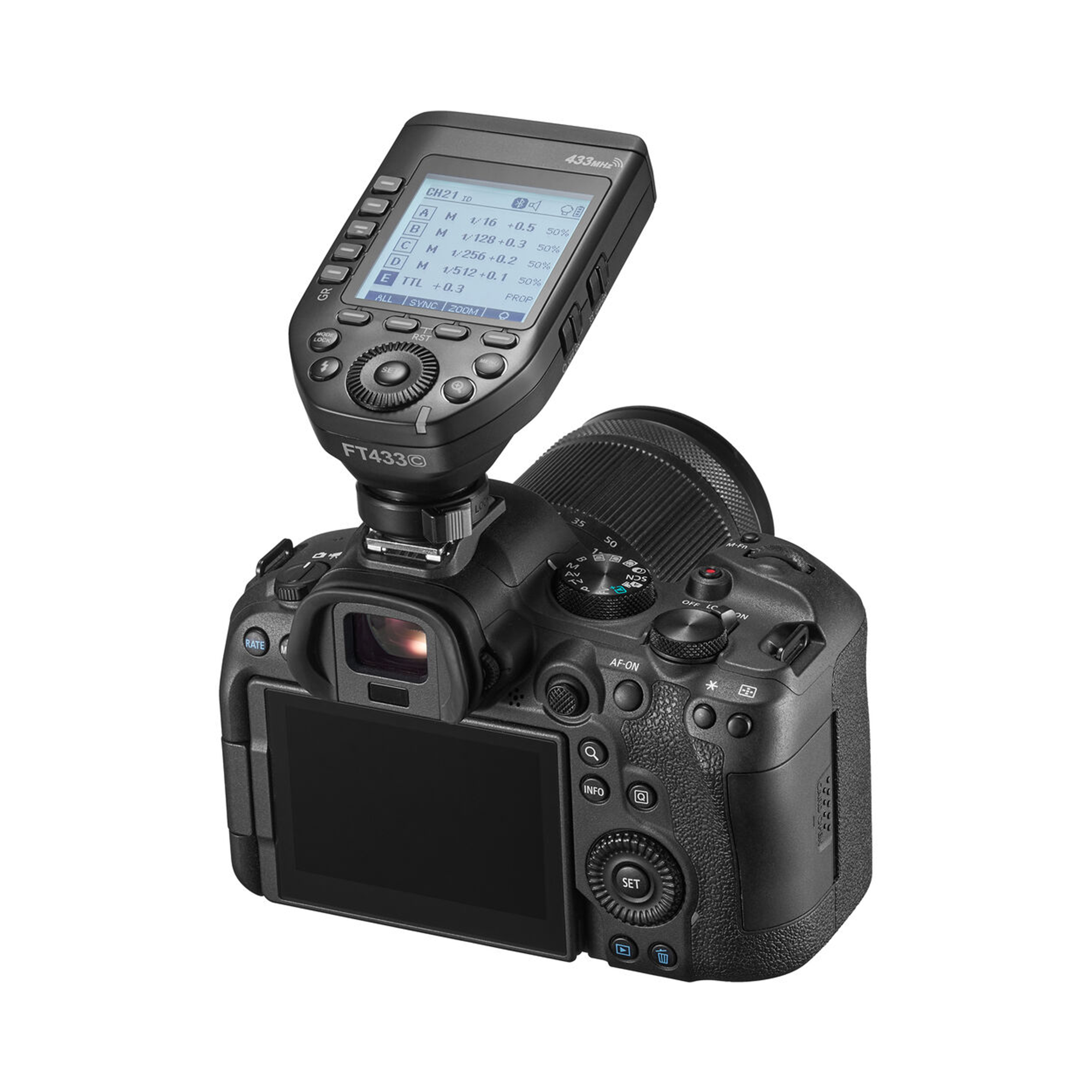 Godox FT433 TTL Wireless Flash Trigger for Canon Cameras - Professional Photography Lighting for Studio, Wedding & Outdoor Shooting