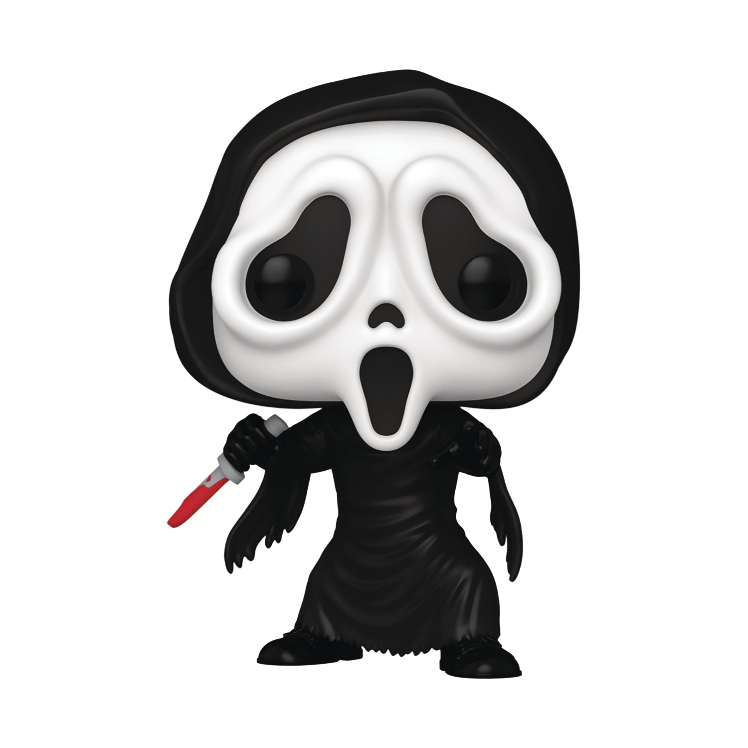 Scream Ghost Face Mask with Knife - Halloween Costume Accessory for Scary Movie Fans & Cosplay