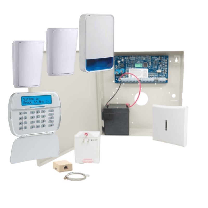 DSC Neo Wireless Home Alarm System - Basic Siren Kit for Home Security | Burglar Alarm for House, Apartment & Business | Easy DIY Installation & Smartphone Control