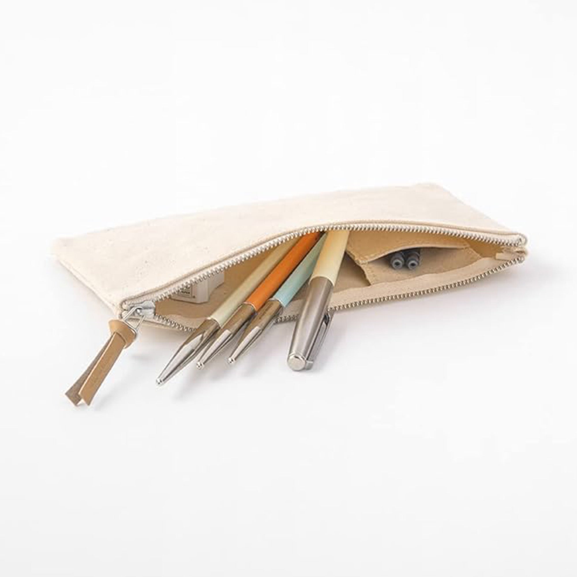 Premium MD Pen Case - Kurashiki Canvas Organizer by Midori DESIGNPHIL - Perfect for Fountain Pens, Gel Pens & Stationery Storage at Home, Office or Travel