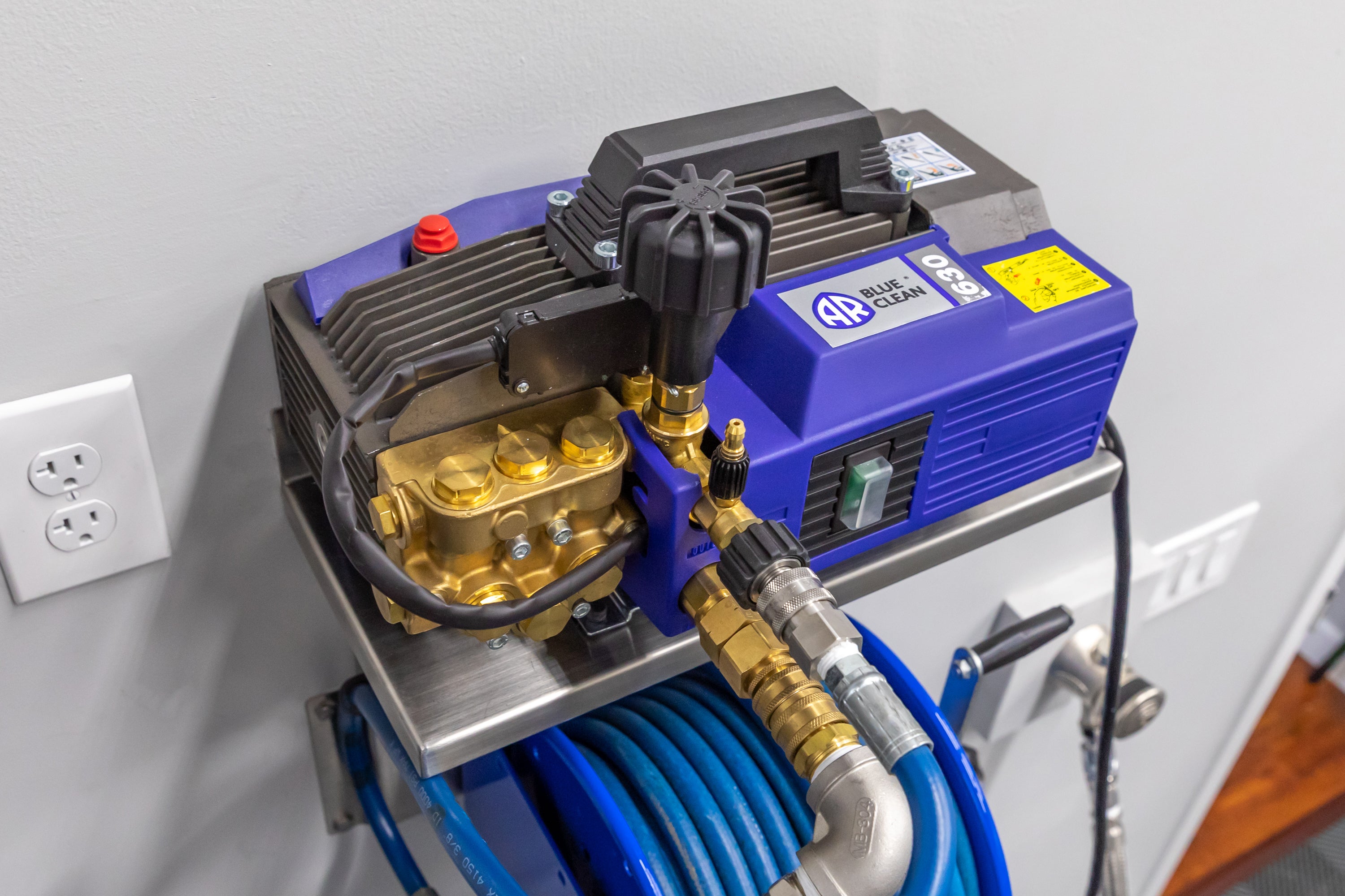 AR Blue Clean AR630 TSS Custom Install Solution Pressure Washer System - Perfect for Home Cleaning, Car Washing & Outdoor Maintenance