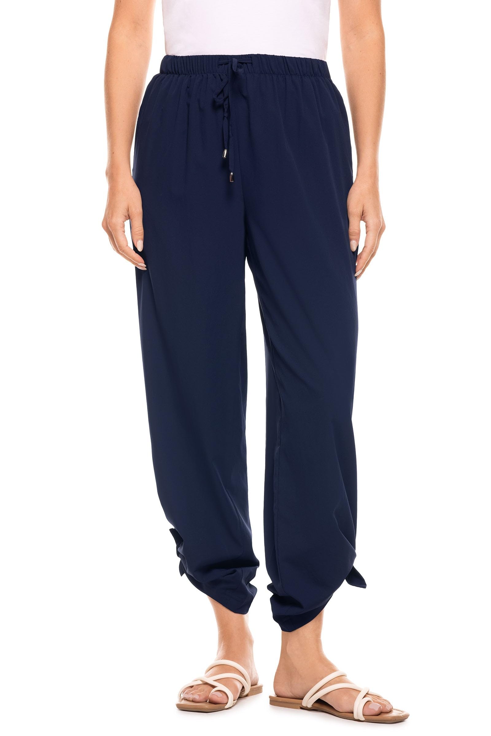 Coolibar UPF 50+ Women's Sun Protective Wide Leg Pants - Lightweight Breathable Travel & Beach Cover-Up for Summer Outdoor Activities